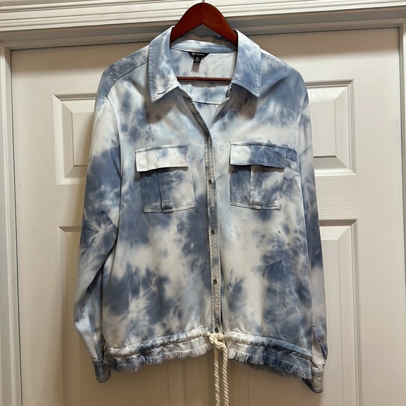 Versona Tie dyed button front Jacket szXL - Picture 8 of 13